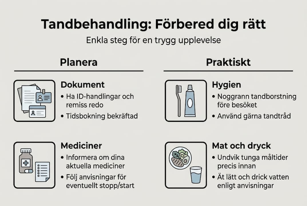Så här förbereder du dig – steg för steg i en överskådlig infografik