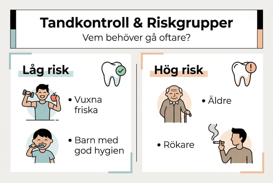Så tar du hand om tänderna om du tillhör en riskgrupp – en guide i infografik