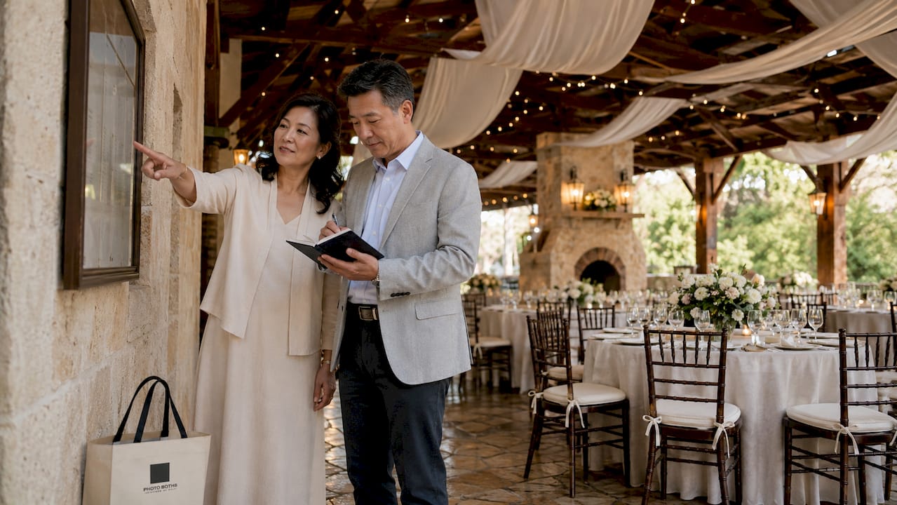 Couple touring San Antonio event venue