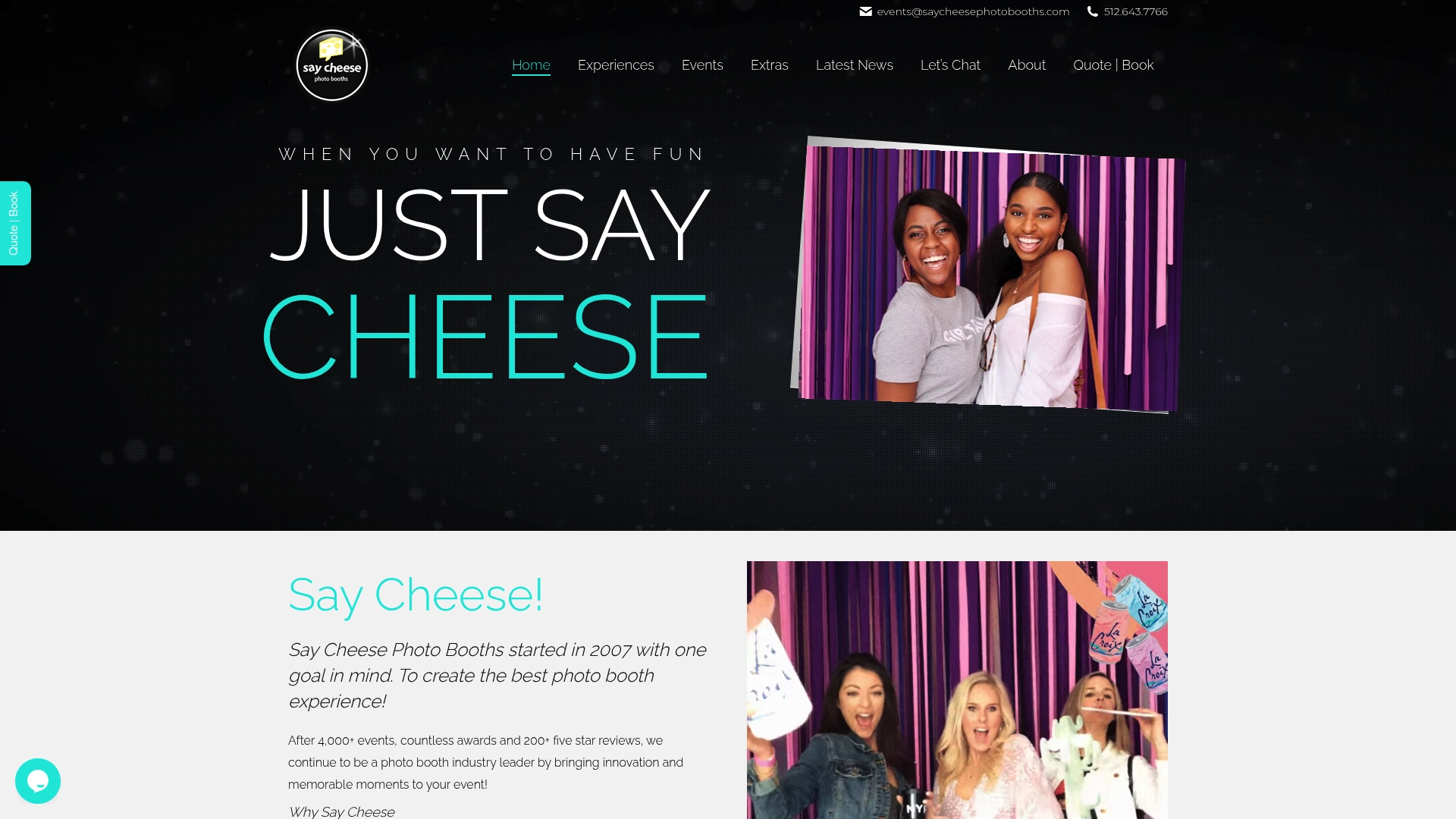 https://saycheesephotobooths.com