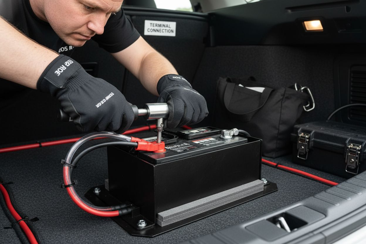 lithium battery terminal connection