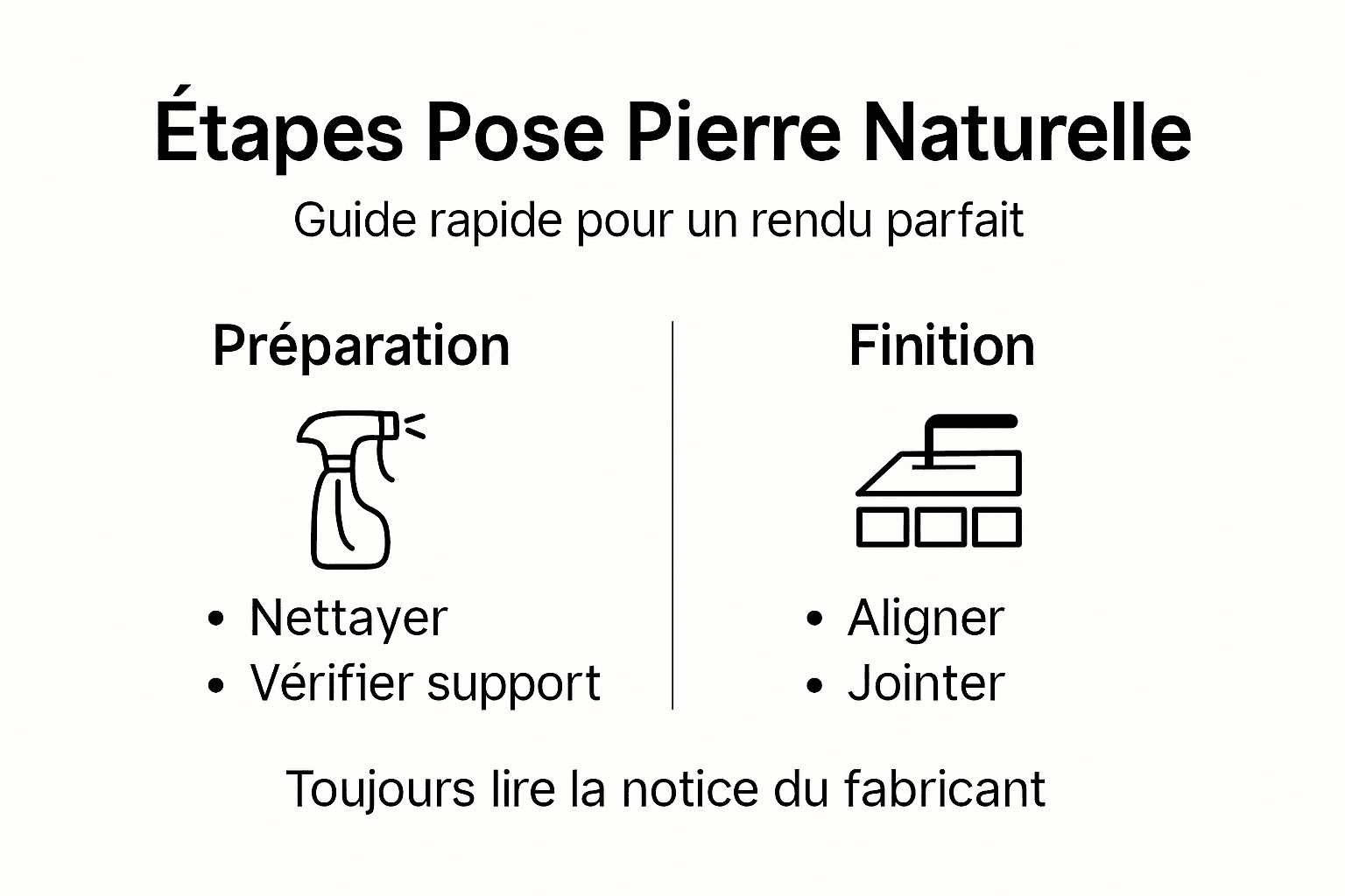 Les grandes étapes pour réussir la pose de pierre naturelle en un coup d’œil