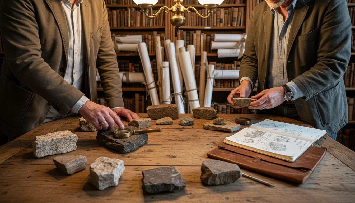 Des spécialistes étudient la composition et les propriétés de pierres naturelles afin d’en révéler toutes les subtilités.