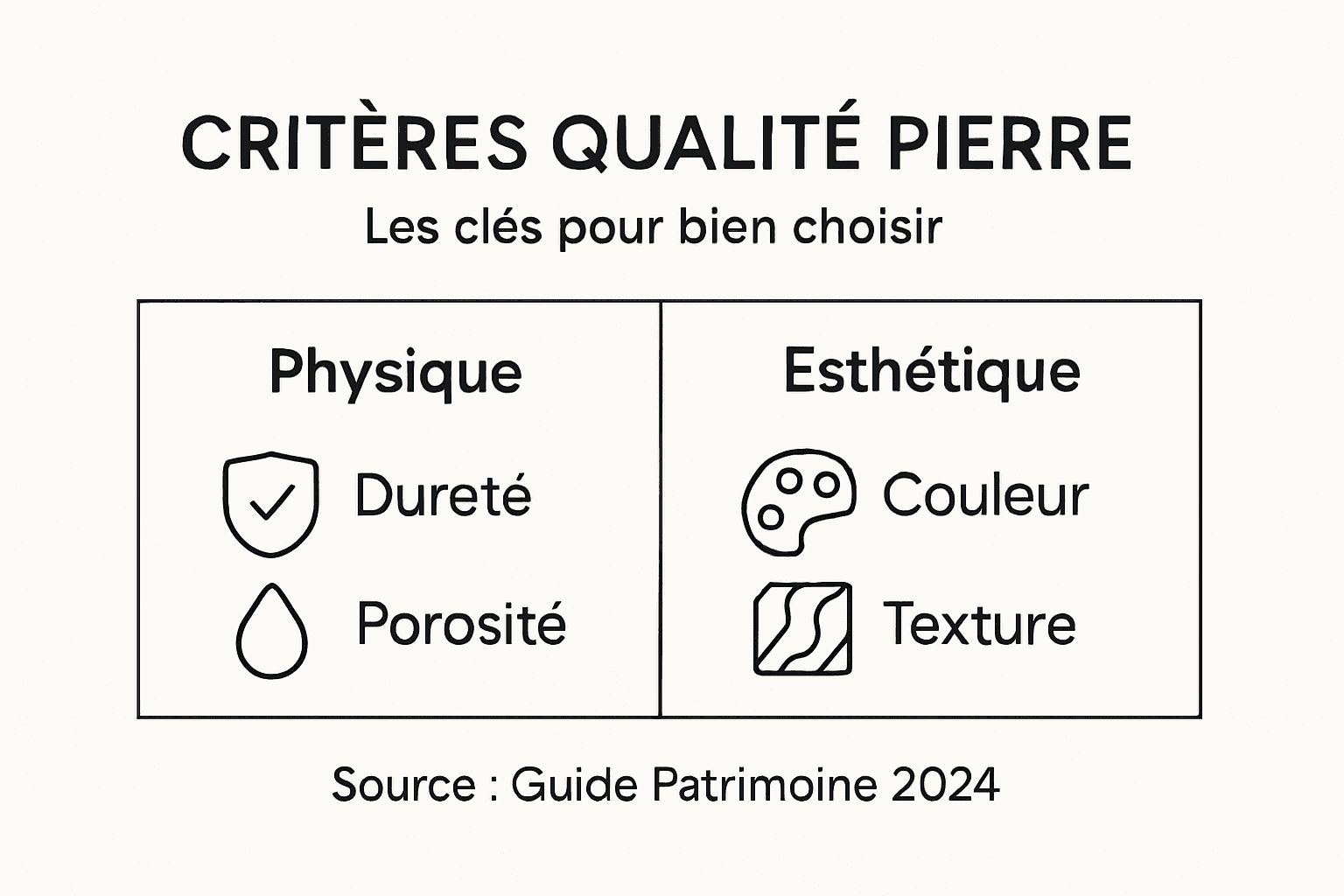 Infographie : comment reconnaître une pierre naturelle de qualité ?