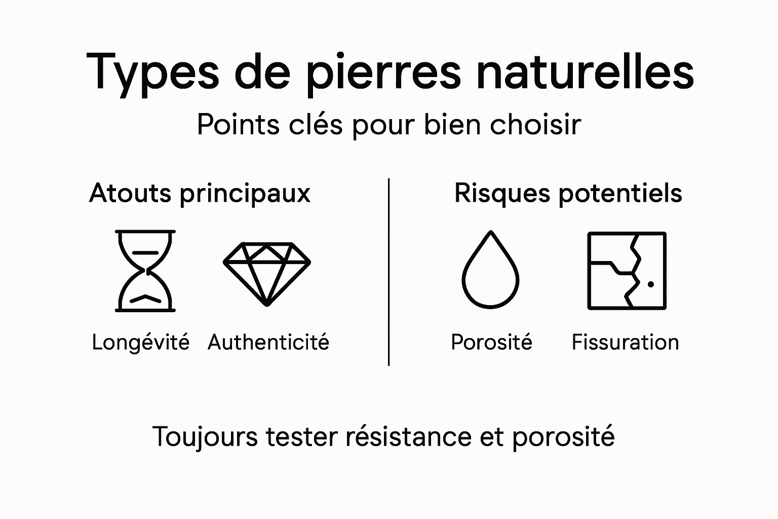 Guide visuel pour bien choisir sa pierre naturelle