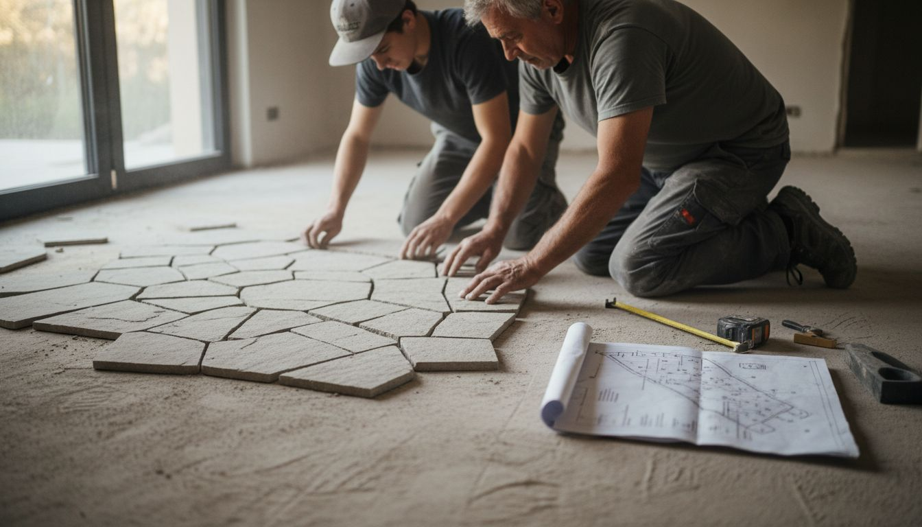 Organisation et mise en valeur des pierres naturelles