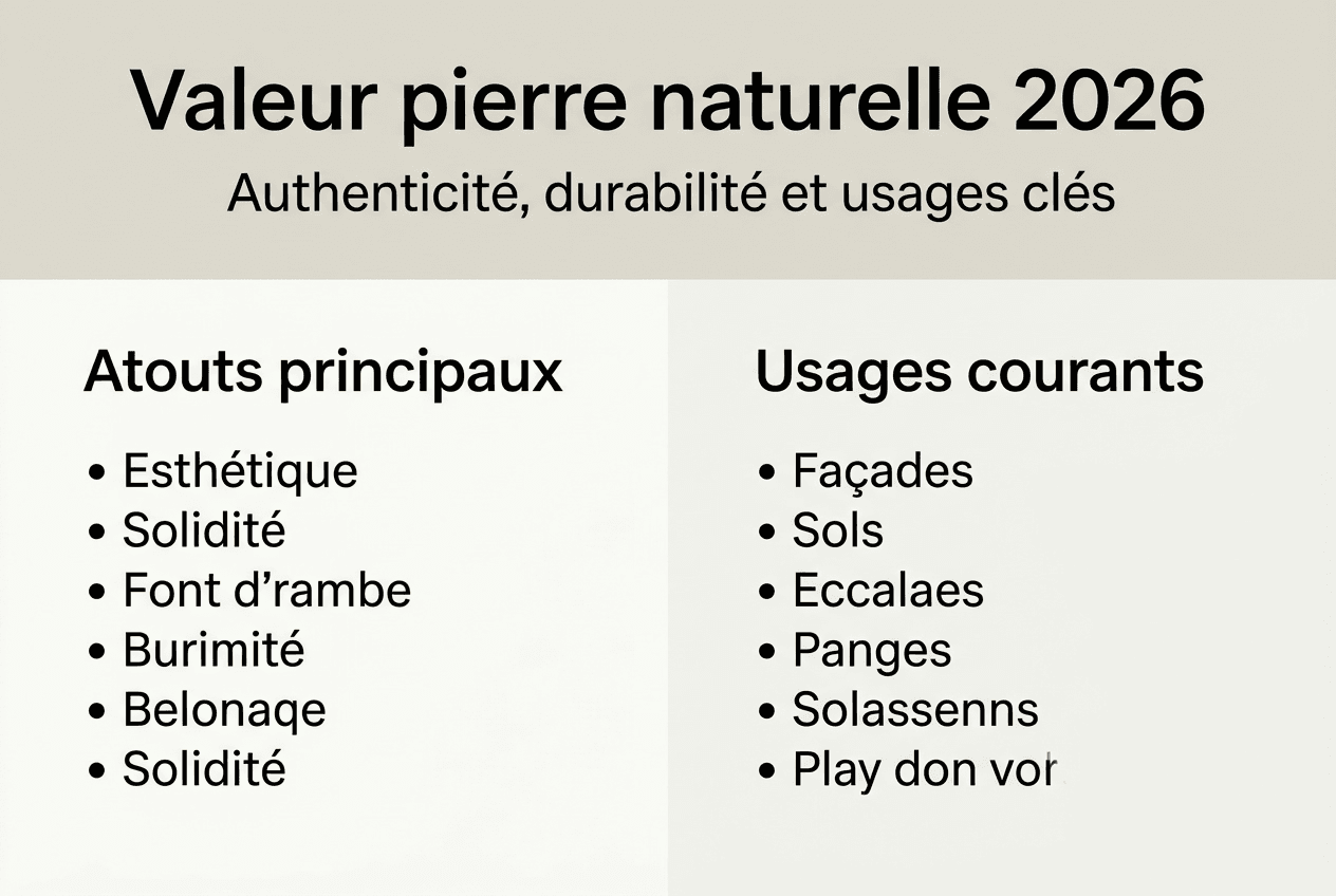 Infographie : les avantages et les différentes utilisations de la pierre naturelle