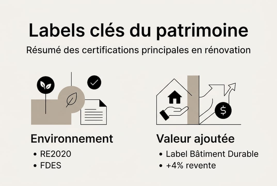 Infographie : certifications et valorisation du patrimoine