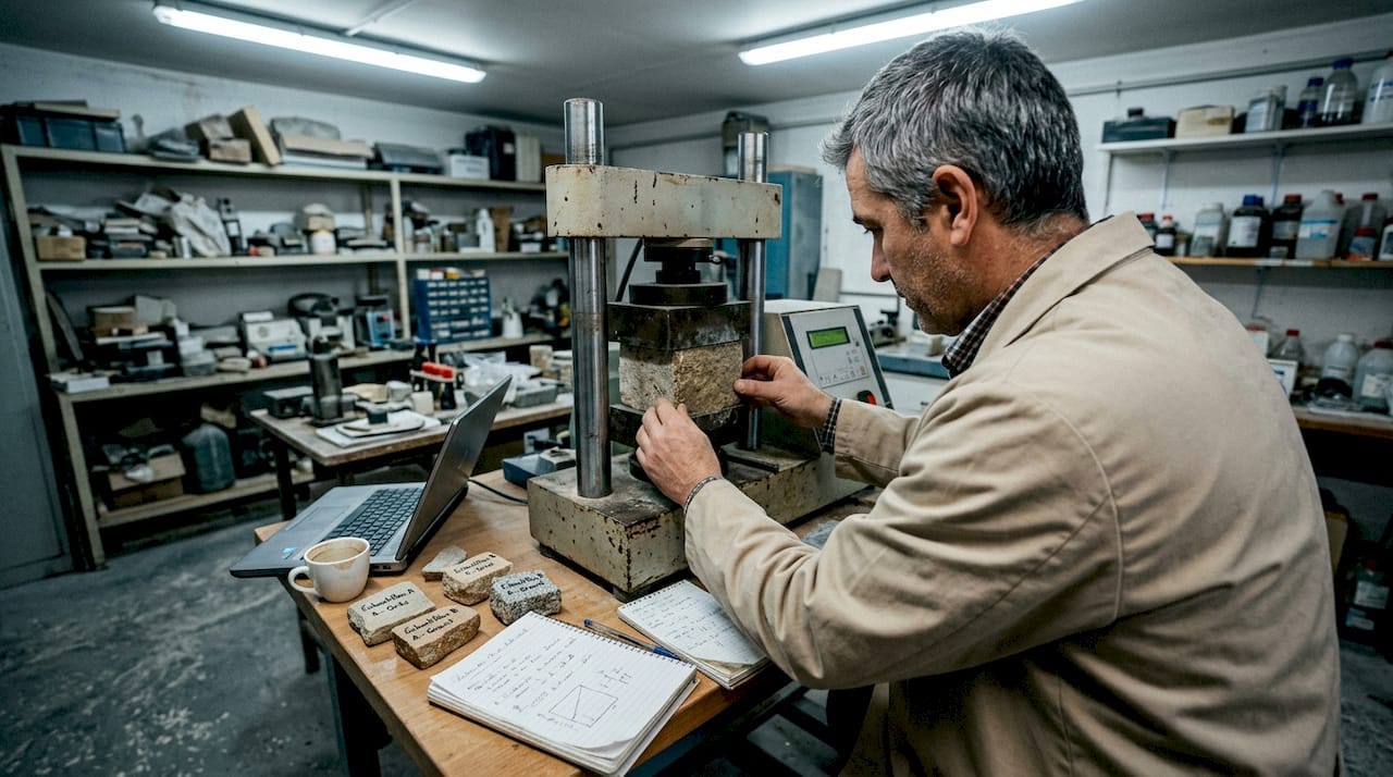 Analyse en laboratoire des performances de la pierre naturelle