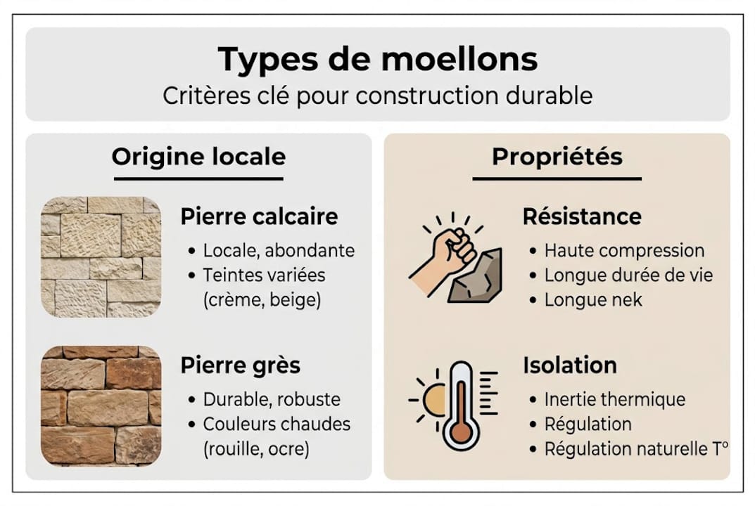 Infographie : comment bien choisir un moellon durable ? Les critères essentiels à connaître