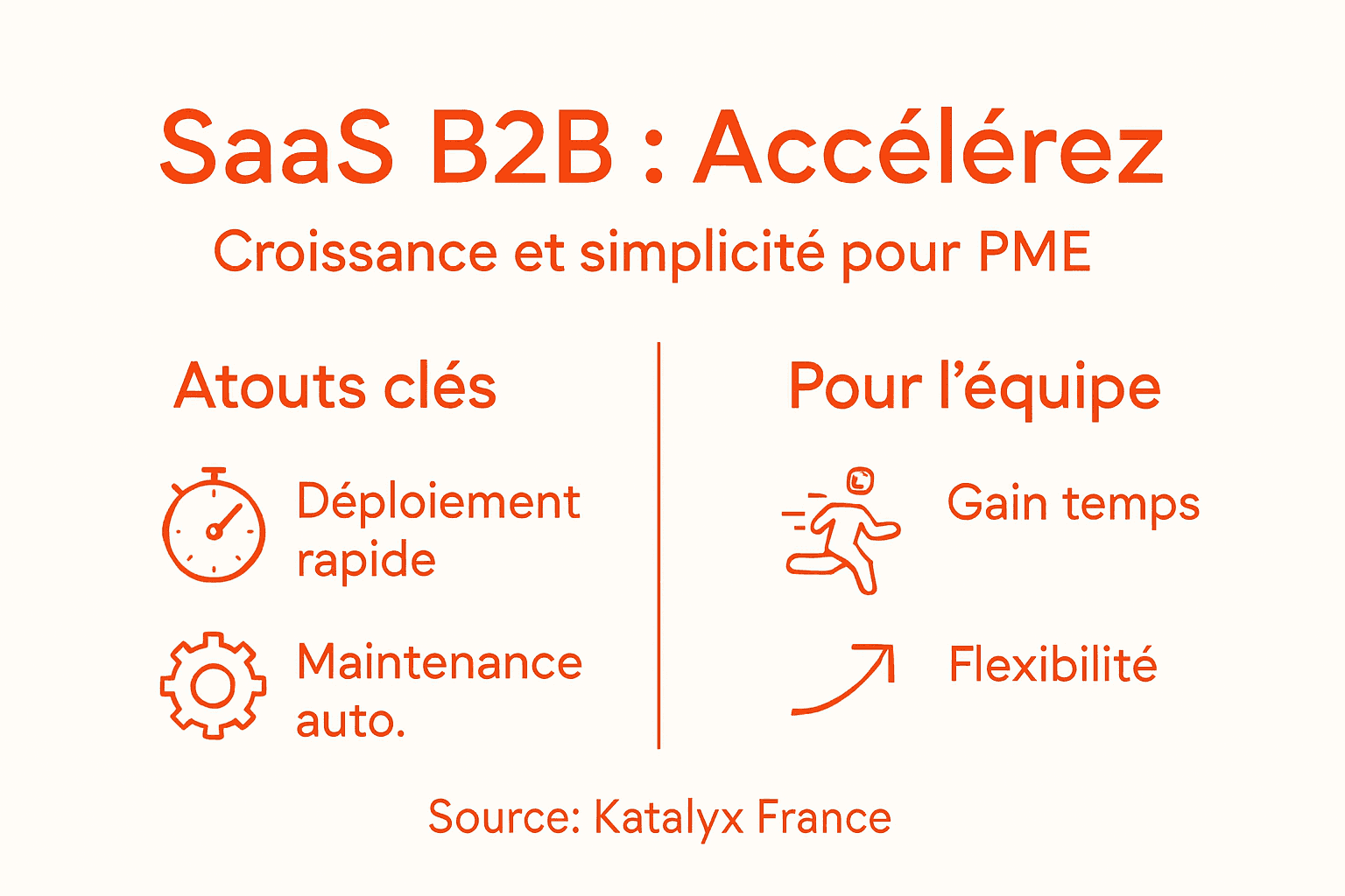 Infographie : les atouts du SaaS pour les PME B2B