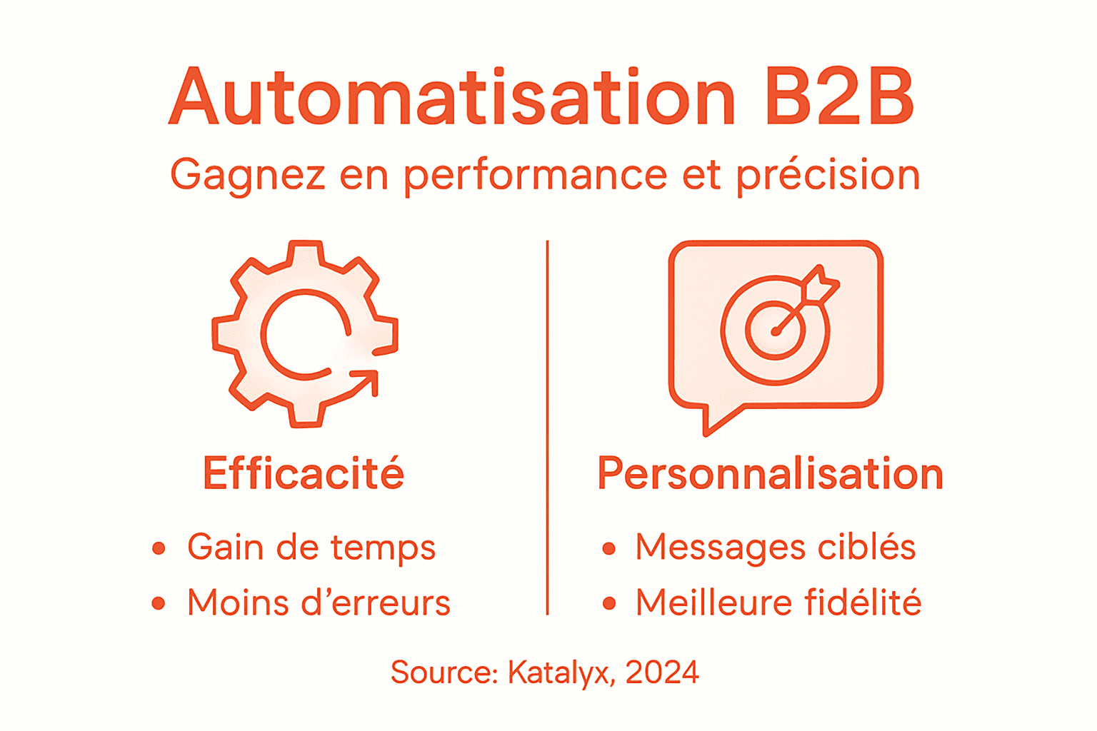 Visuel : les avantages de l'automatisation marketing pour les entreprises B2B