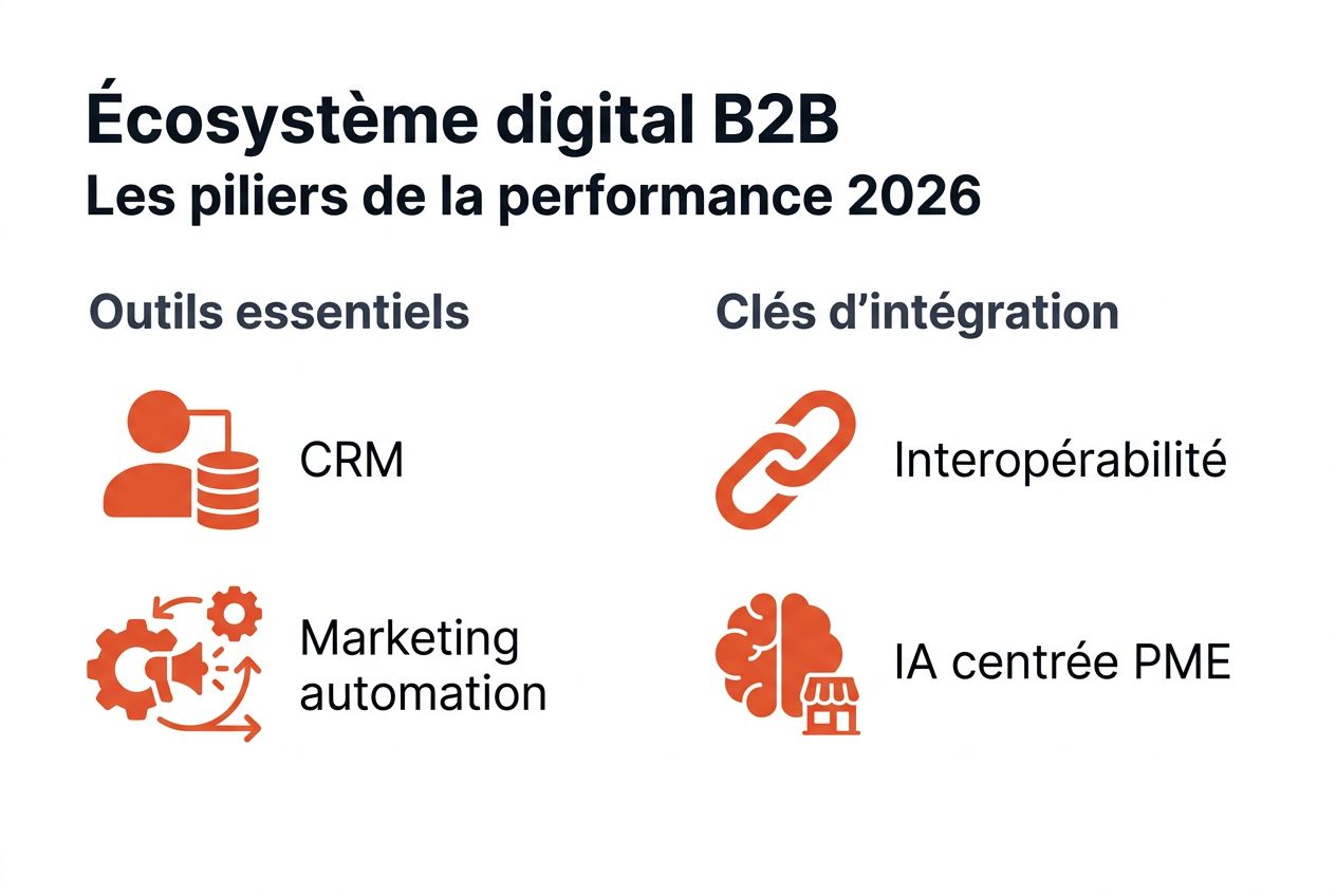 Les fondations de l’écosystème digital B2B en un coup d’œil