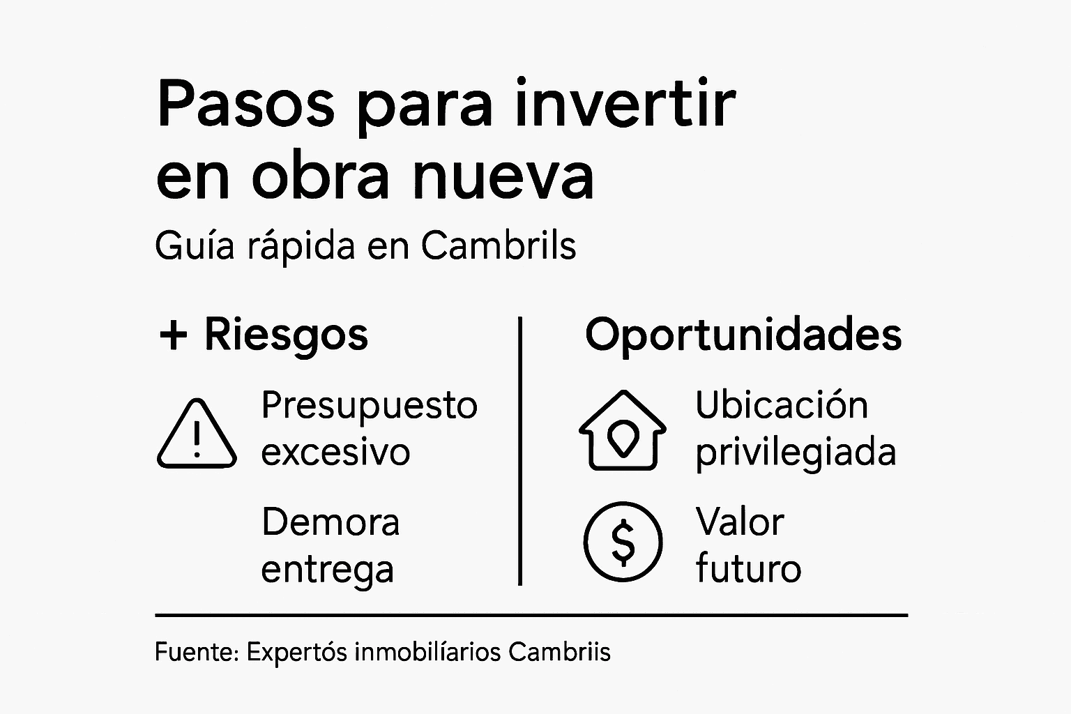 Infografía: pasos imprescindibles para invertir en una vivienda de obra nueva
