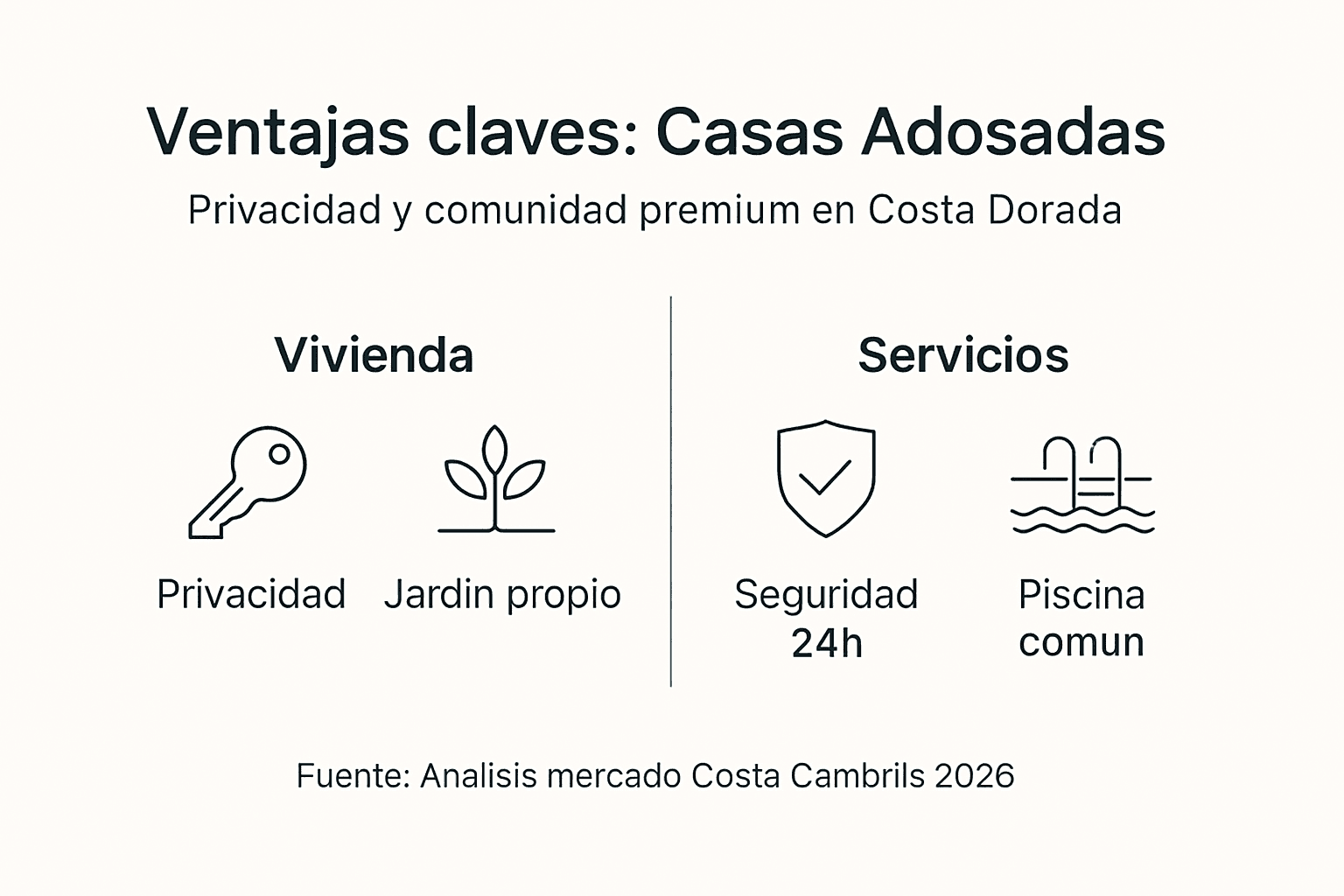 Infografía: Descubre las principales ventajas de vivir en una casa adosada de lujo