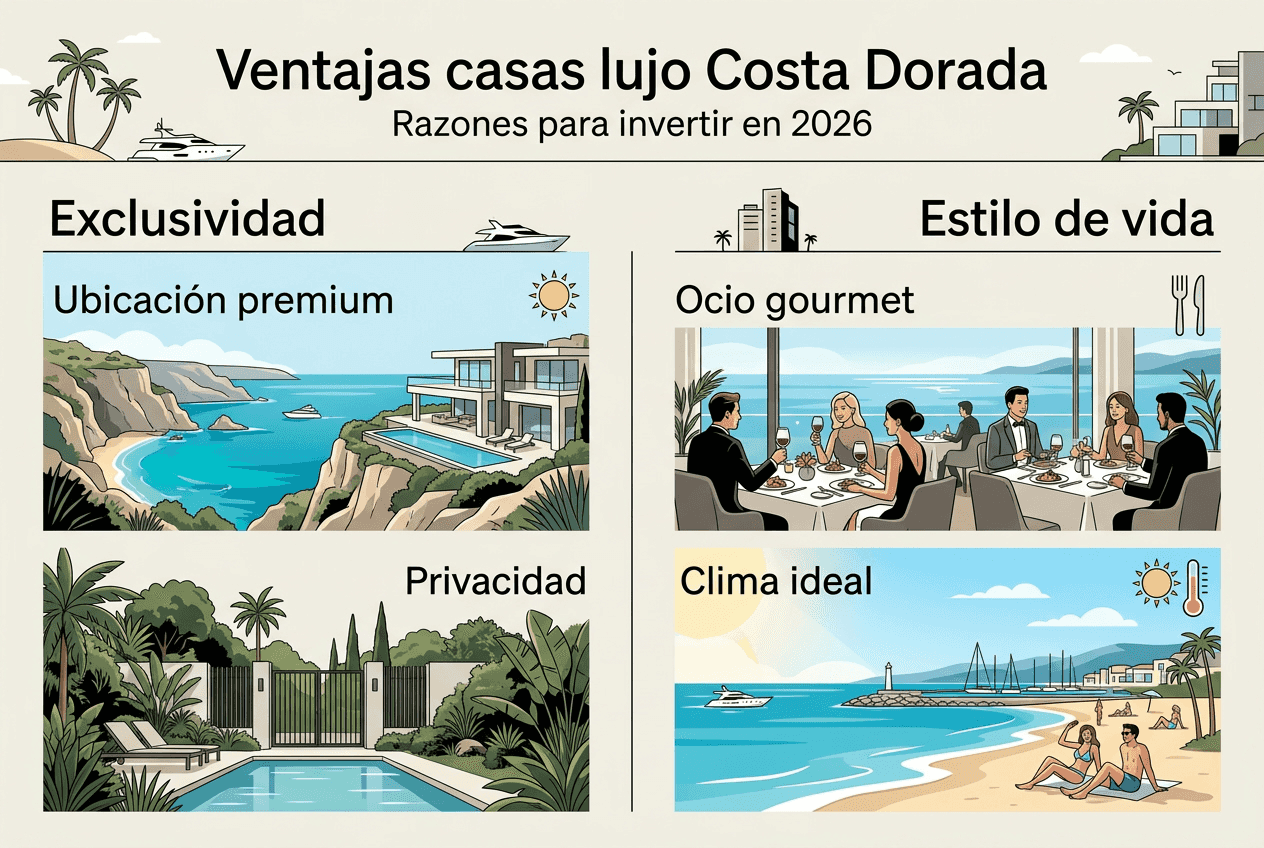 Infografía: Descubre los principales beneficios de vivir en una casa de lujo