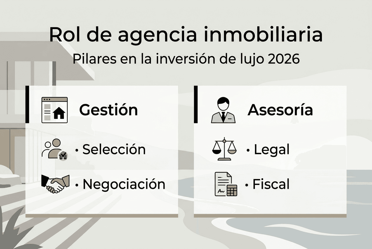 Infografía: principales servicios que ofrece una agencia inmobiliaria de lujo