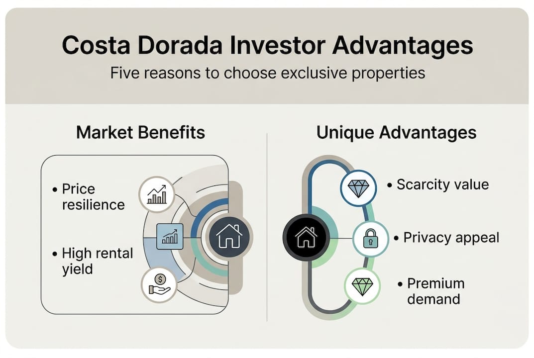 Infographic highlighting exclusive investor advantages