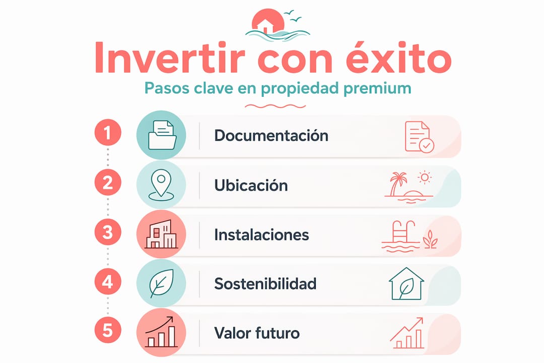 Infografía: pasos imprescindibles para conseguir una propiedad exclusiva