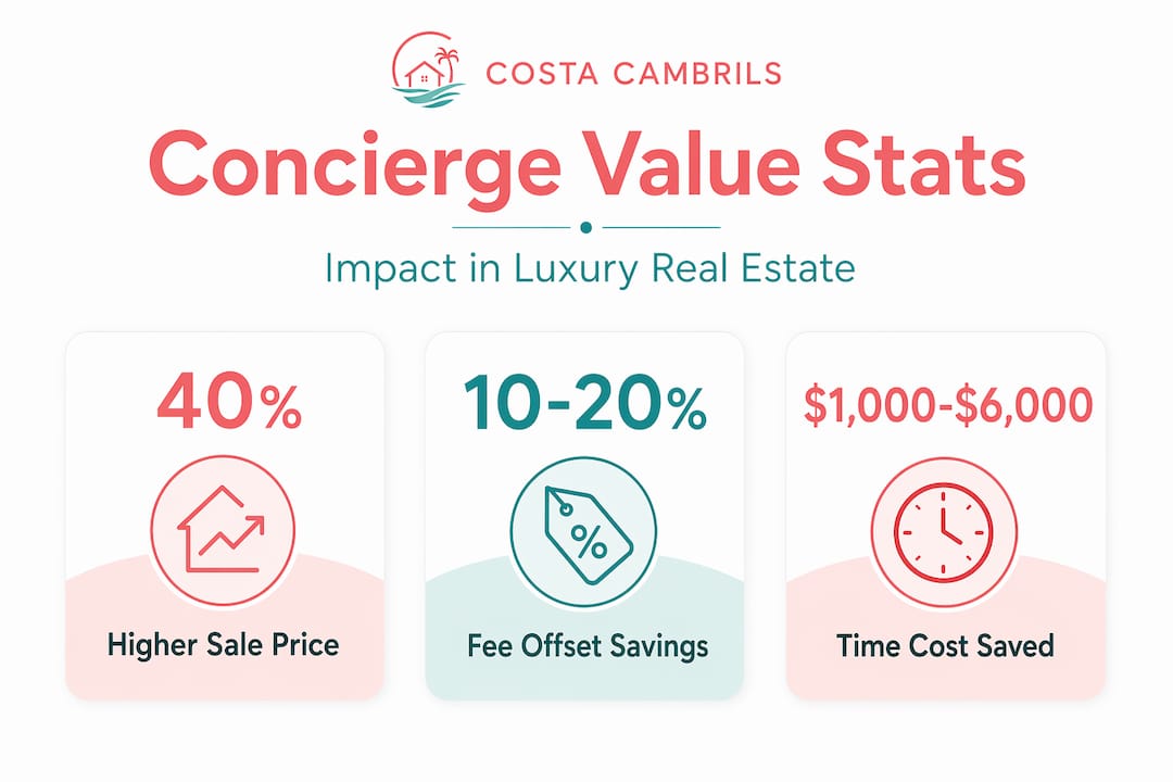 Concierge service value stats infographic