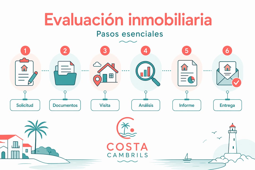 Infografía: guía detallada del proceso de valoración de una propiedad inmobiliaria