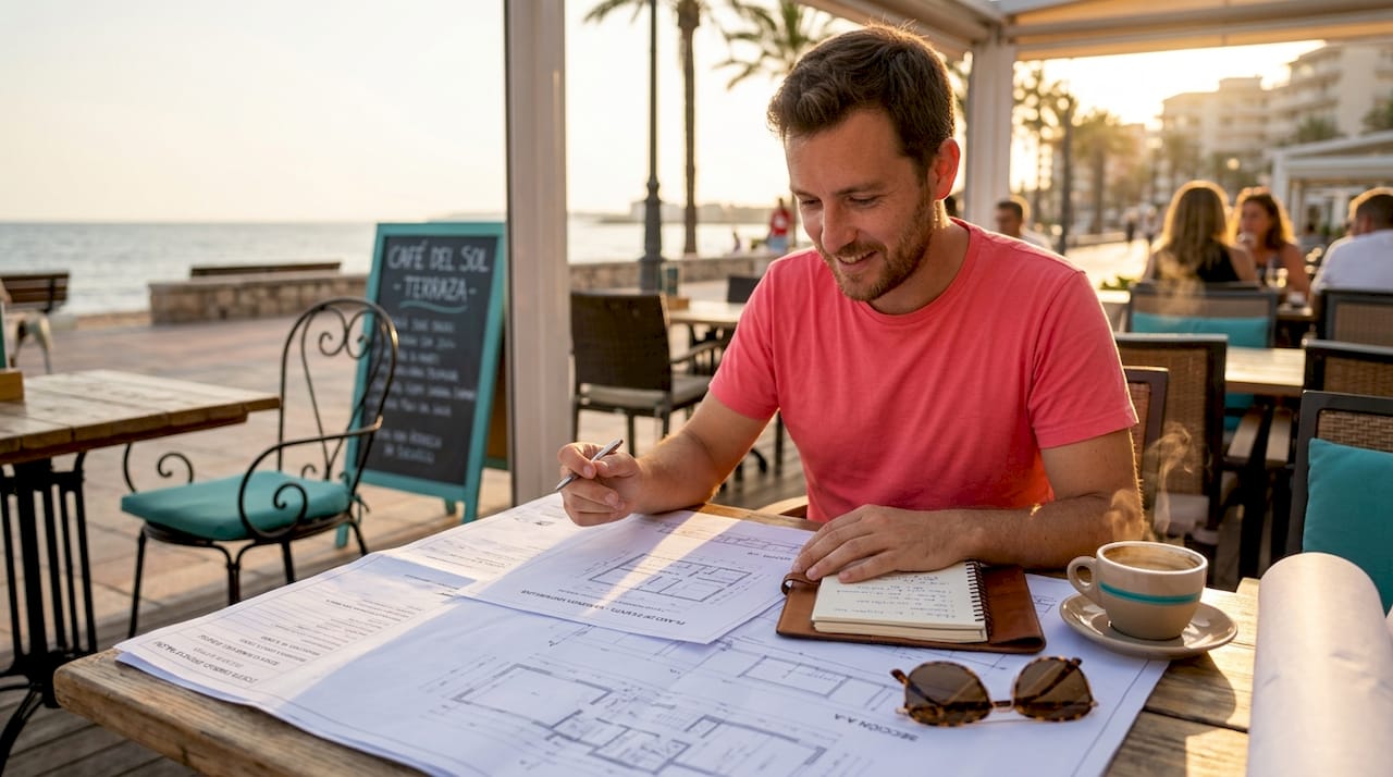 Arquitecto analizando los proyectos urbanísticos de Salou