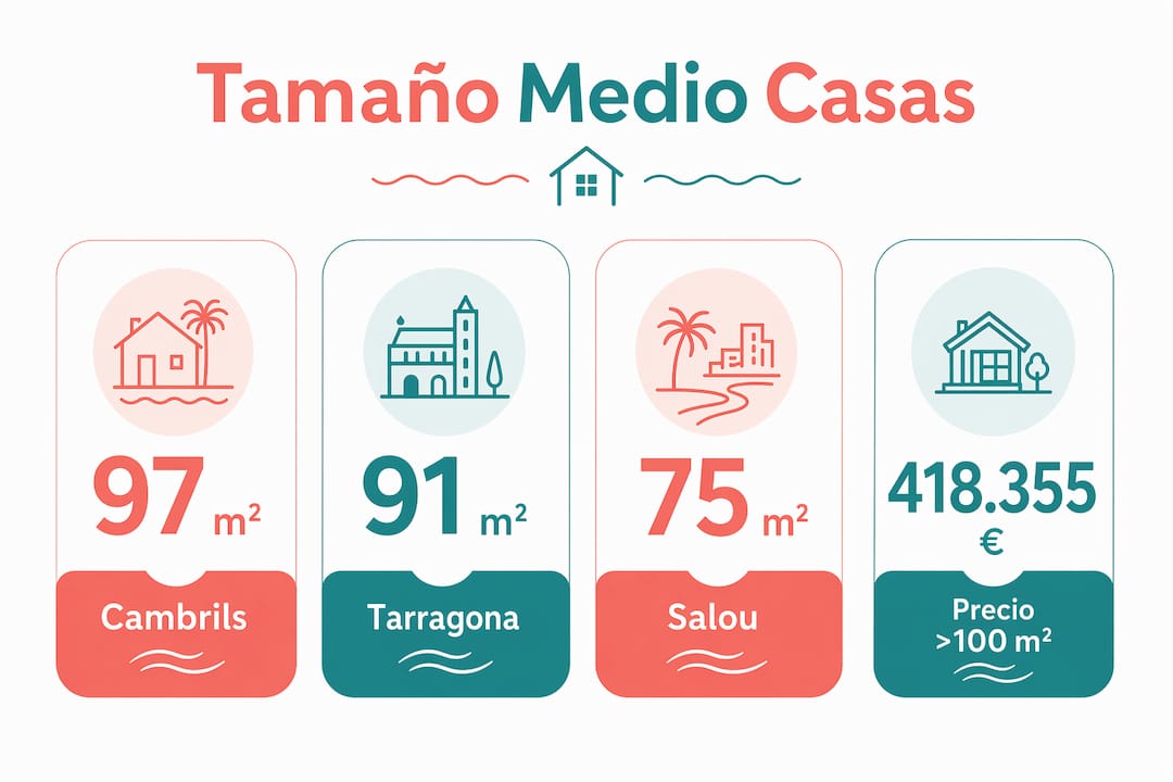 Resumen visual con datos destacados sobre dimensiones y precios