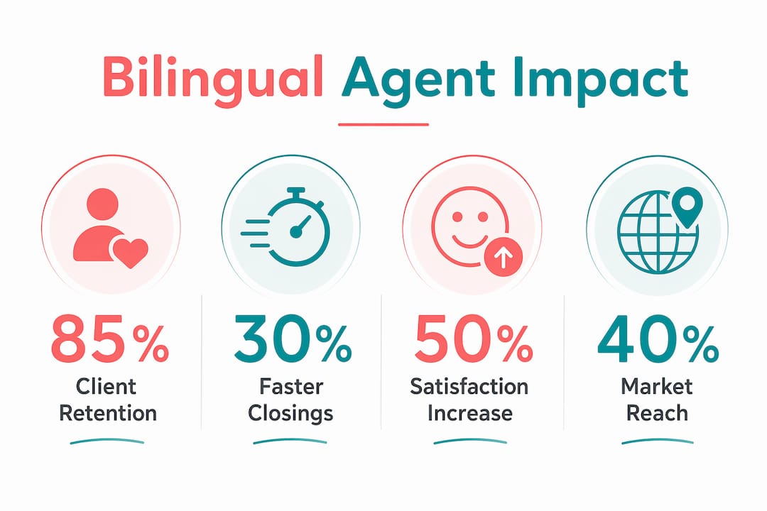 Infographic showing benefits of bilingual agents