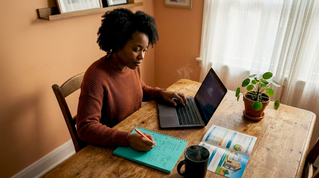 Woman calculating second home rental income