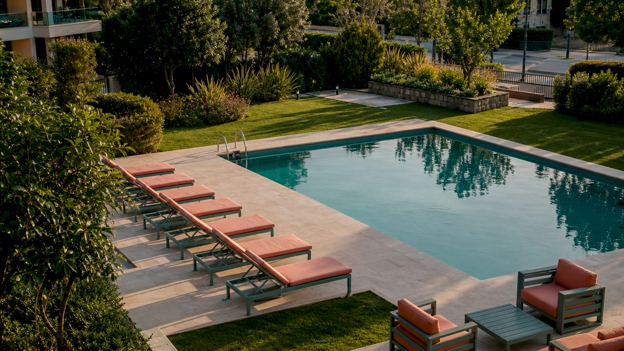 Disfruta de piscina y espacios comunes en una exclusiva urbanización cerrada en Cambrils.