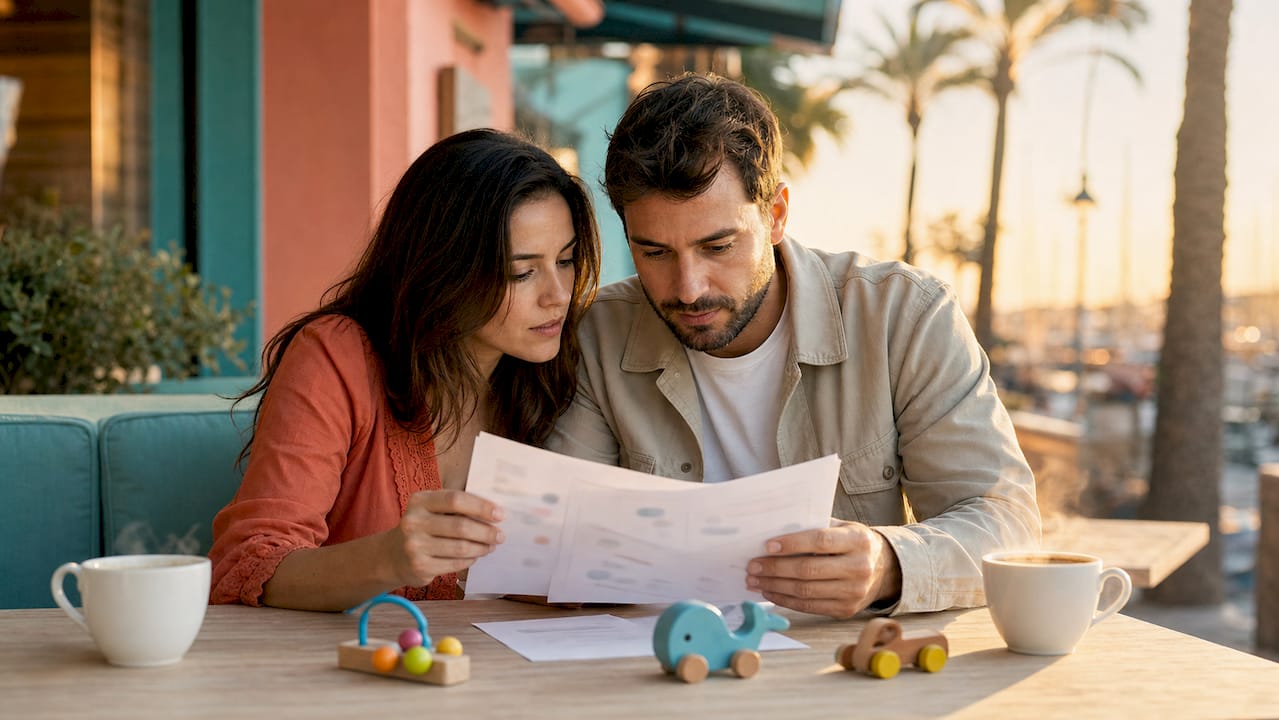 Familias de Cambrils consultando las novedades escolares