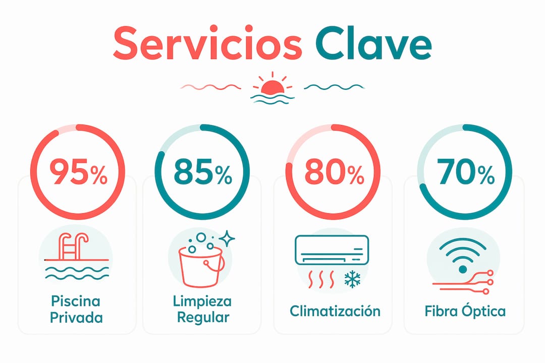 Principales servicios exclusivos en alquileres de lujo: una guía visual