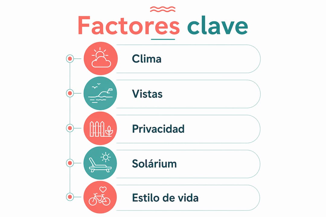 Infografía con las claves para elegir la mejor orientación en áticos