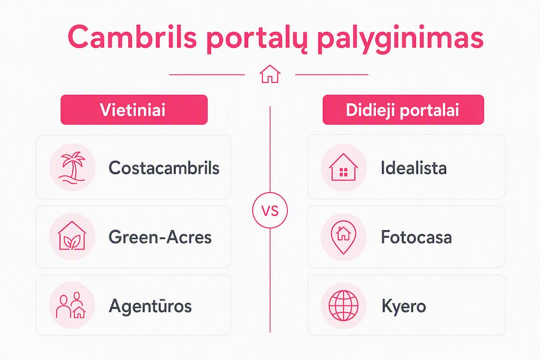 Šiame infografike rasite palyginimą tarp populiariausių šalies nekilnojamojo turto portalų ir mažesnių, vietinių platformų.