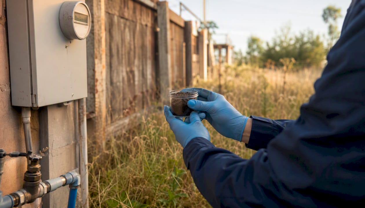 Environmental soil sampling and utility inspection