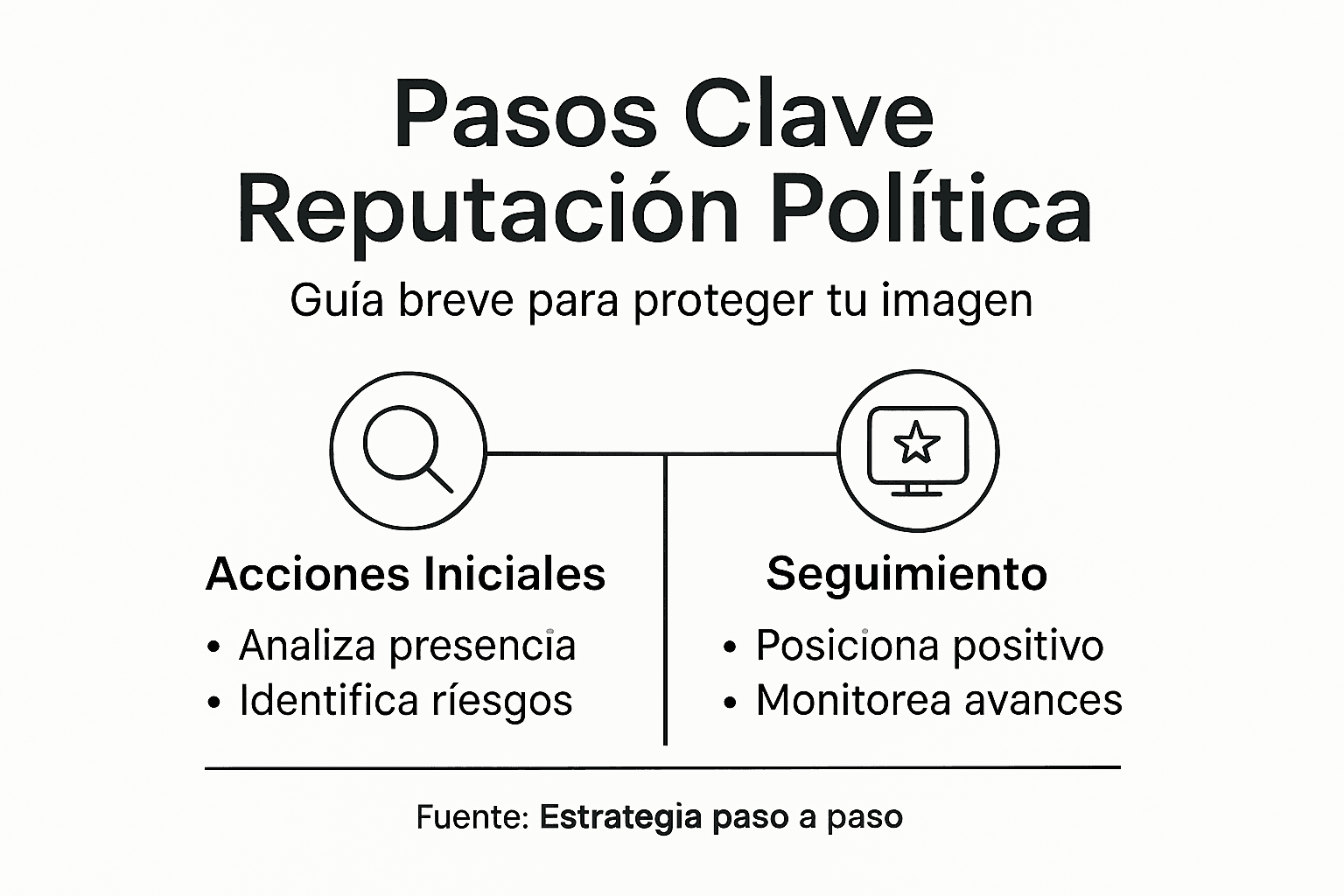 Infografía: claves para construir una reputación política sólida y eficaz
