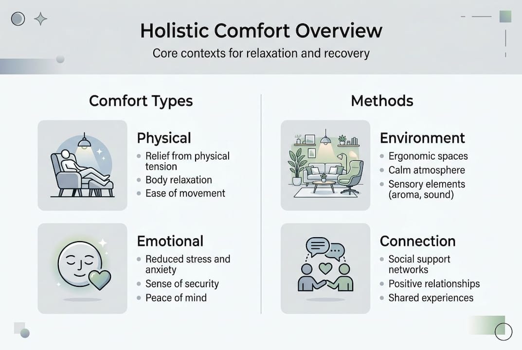 Infographic of holistic comfort concepts