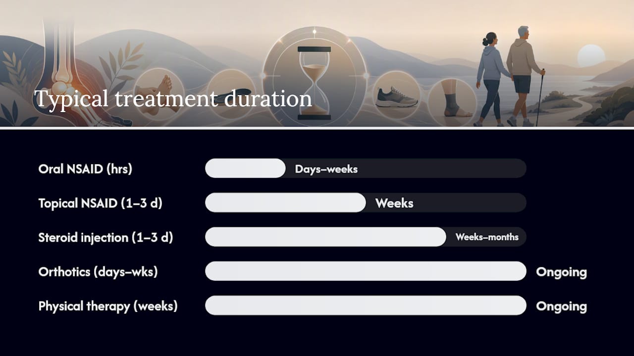 Comparison infographic of arthritis treatments
