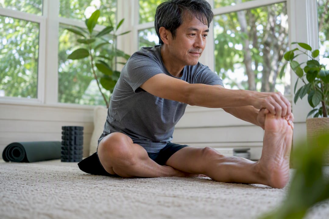 Foot stretching exercise for plantar fascia