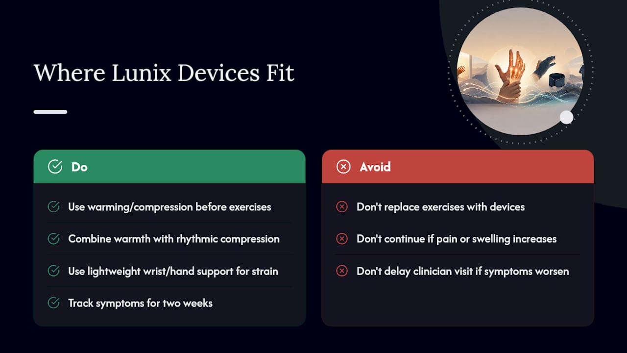 Where Lunix Devices Fit Into Your Morning Routine — overview diagram