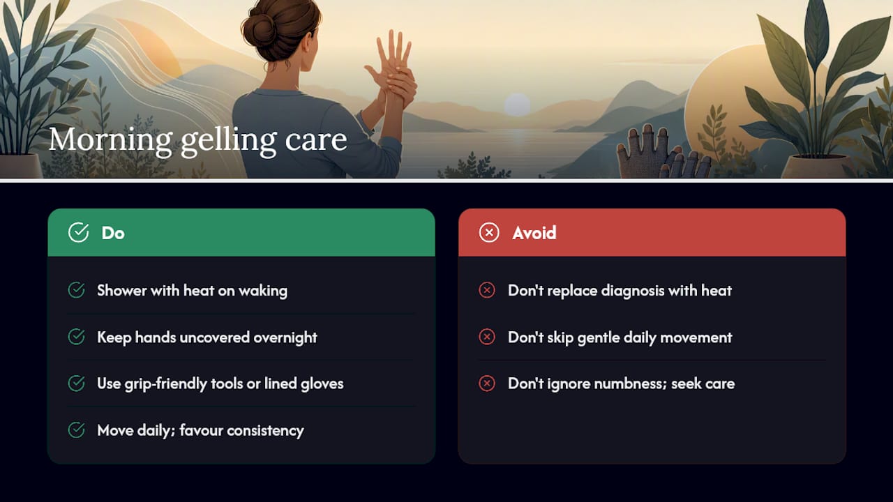 Understanding Morning Gel and Everyday Joint Care — overview diagram