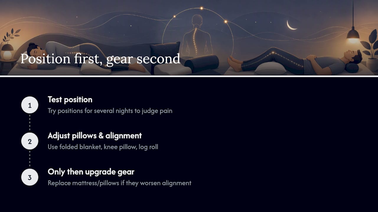 Our take: positioning first, gear second — overview diagram