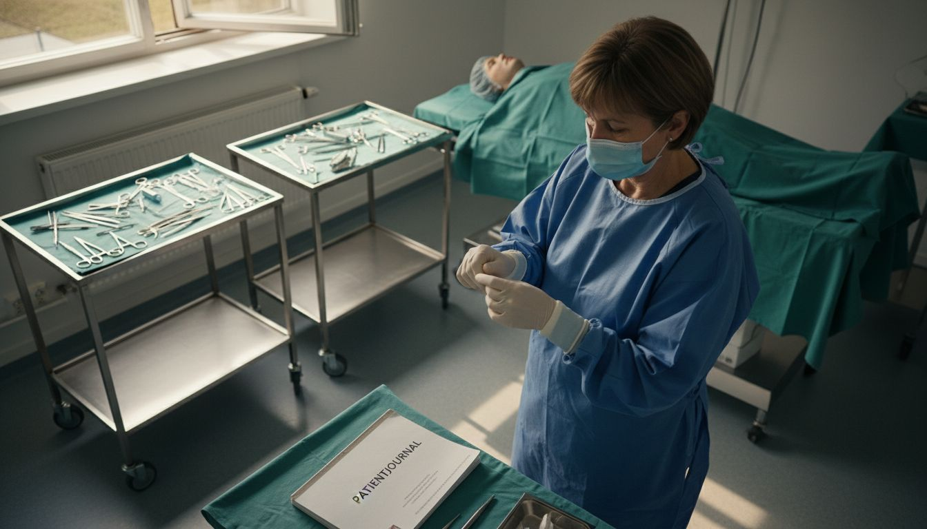 Kirurgen förbereder en trygg och säker plastikkirurgisk operation