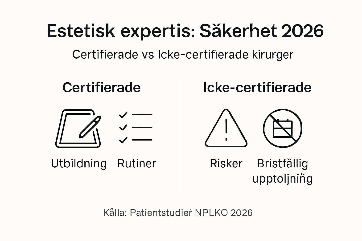 Grafisk översikt över viktiga säkerhetsaspekter och specialistkunskap