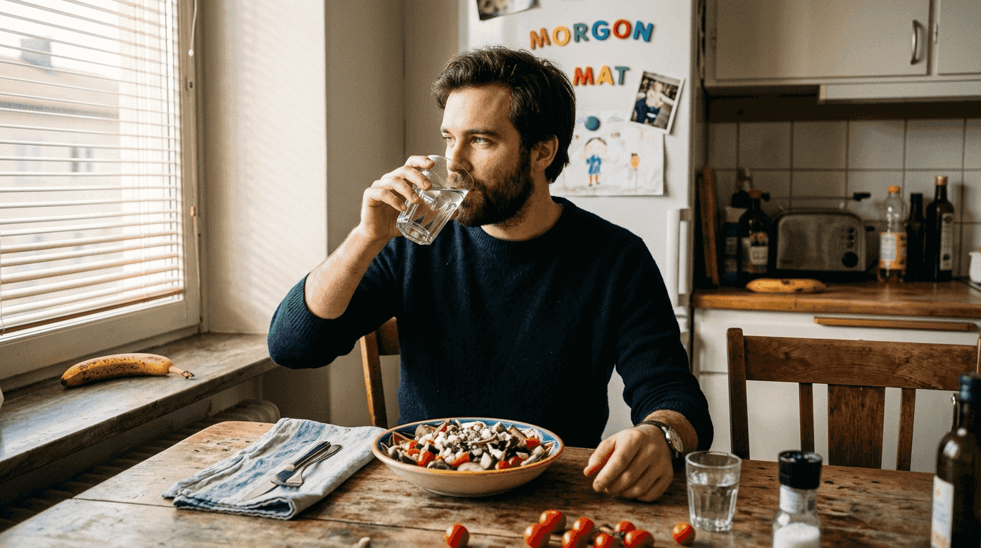  dricker vatten och förbereda kroppen inför fillerbehandling