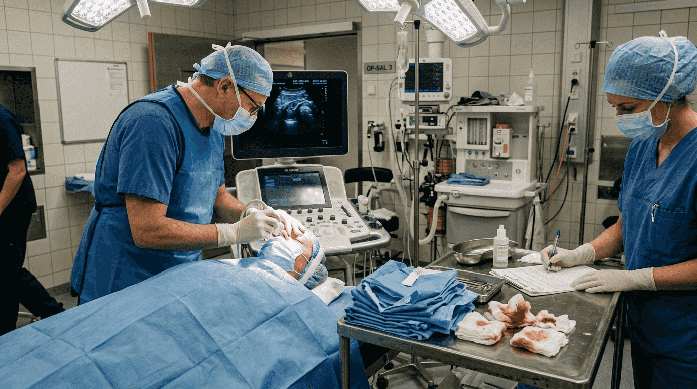 Användning av ultraljudsinstrument vid näsplastik på klinik