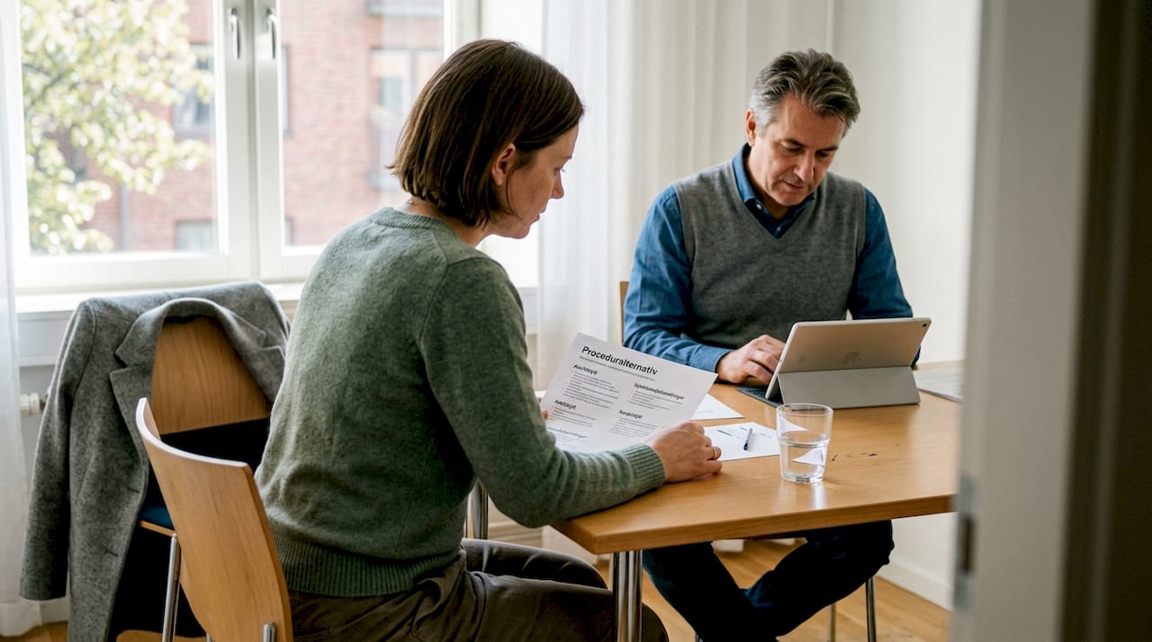 Samtal mellan patient och plastikkirurg inför en estetisk behandling
