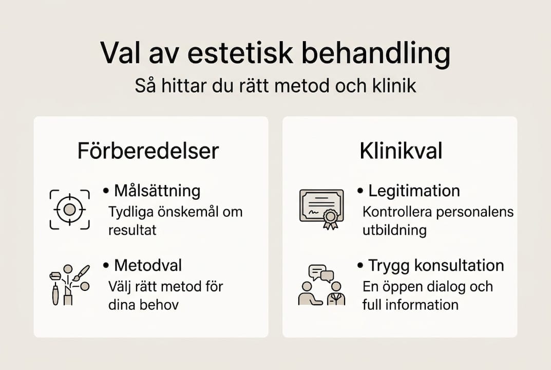 Så väljer du rätt estetisk behandling – en guide i bildform