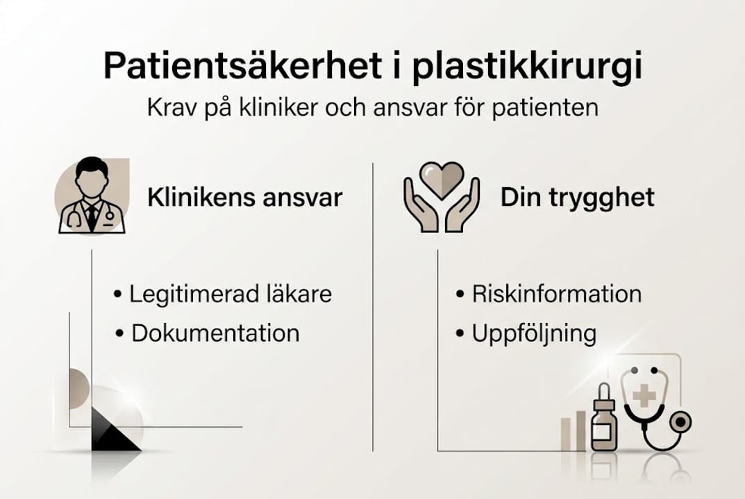 Översikt: patientsäkerhet och vad lagen kräver – en infografik för dig inom vården