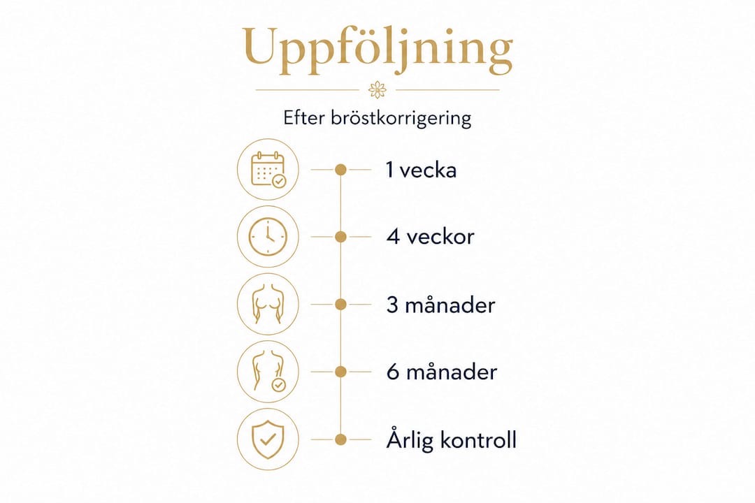 Grafisk guide: Så följer du upp efter en bröstoperation
